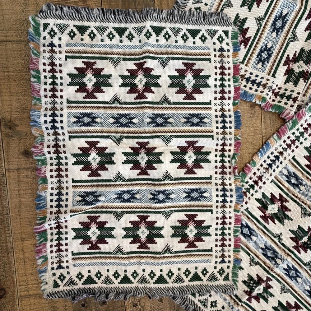 Aztec Southwest Motif Table Tapestry 20